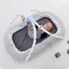 Portable multi-functional and movable bionic bed for the uterus of newborns to lull them to sleep, cartoon baby stand bed, and middle bed details Picture